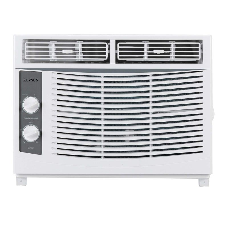 Photo 1 of ROVSUN 5000 BTU Window Air Conditioner, Energy Saving AC Unit with Mechanical Controls, Ideal for Rooms up to 150 Square Feet, 115V/60Hz, White
