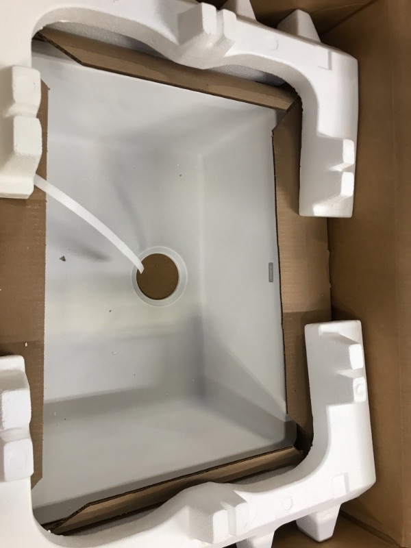 Photo 2 of Blanco, White 522414 Precis Silgranit Single Bowl Undermount Kitchen Sink