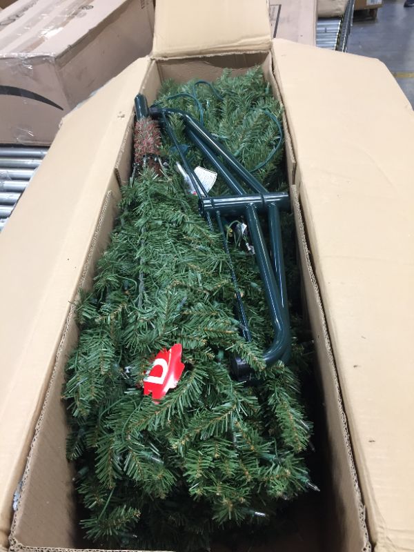 Photo 2 of 9 ft. Pre-lit Slim Fraser Fir Artificial Christmas Tree 800 UL listed Clear Lights