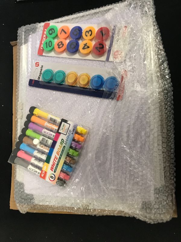 Photo 1 of 2 pack of white boards with markers and magnets