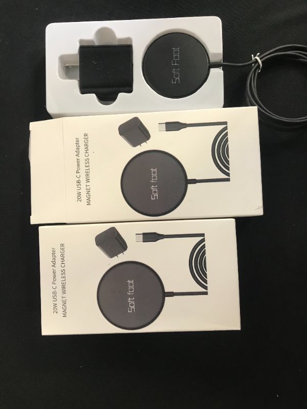 Photo 1 of 2 pack of magnetic wireless chargers