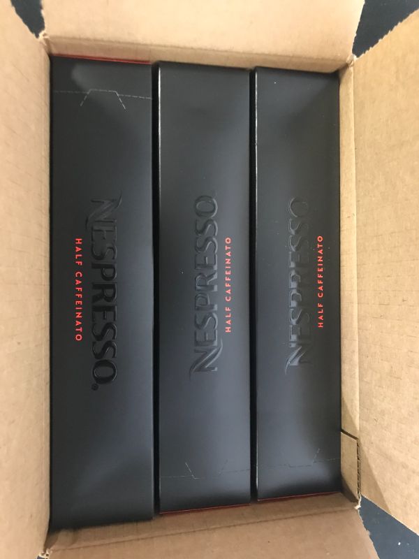 Photo 1 of 3 pack of Nespresso half caffeinato cups 30 cups total