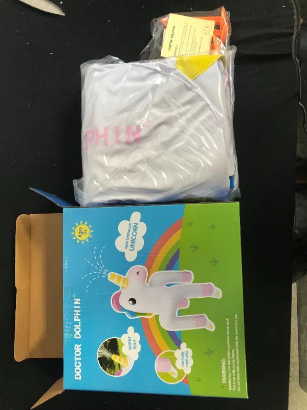 Photo 1 of Doctor Dolphin inflatable unicorn sprinkler