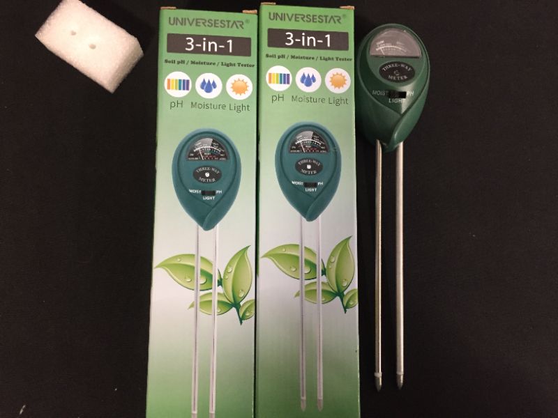 Photo 1 of 2 pack of 3 in 1 soil detection gauge