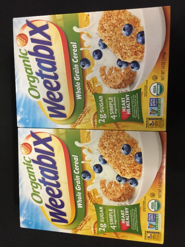 Photo 2 of 2 pack of Weetabix Organic Whole Grain Cereal, 14 Oz