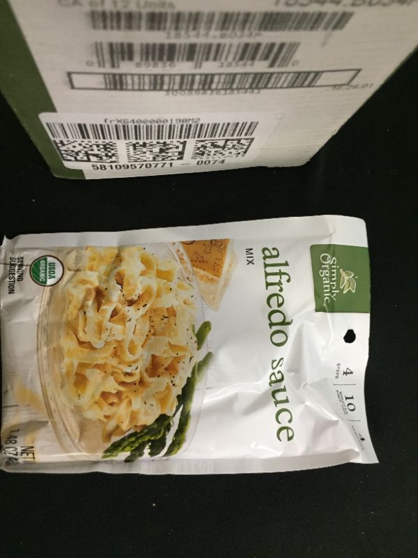 Photo 4 of 12 pack of Simply Organic Alfredo Sauce Mix - 1.48 oz