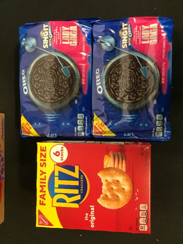 Photo 2 of 2 pack of Oreo Original Cookies and one box of Ritz crackers