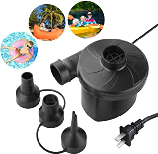 Photo 1 of 2 pack of DEYACE Electric Pump for Inflatables, Pool Air Pump with 3 Nozzles, Pool Blow up Pump, Air Mattress Inflator