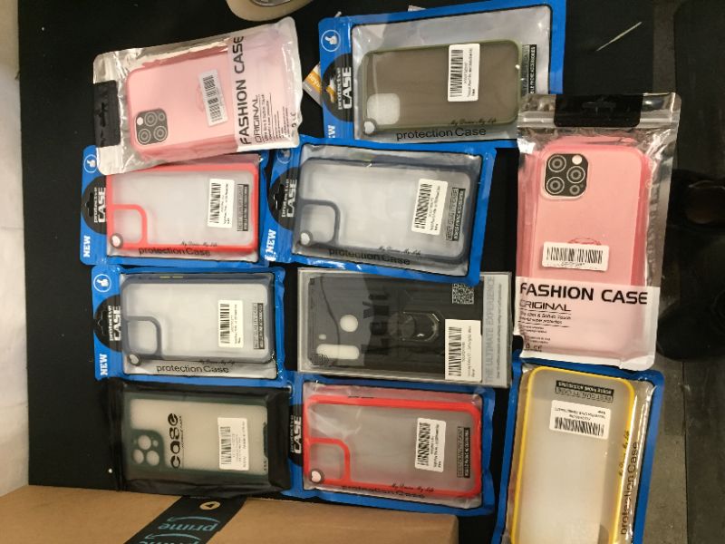 Photo 1 of 10 pack of phone cases, various sizes and types