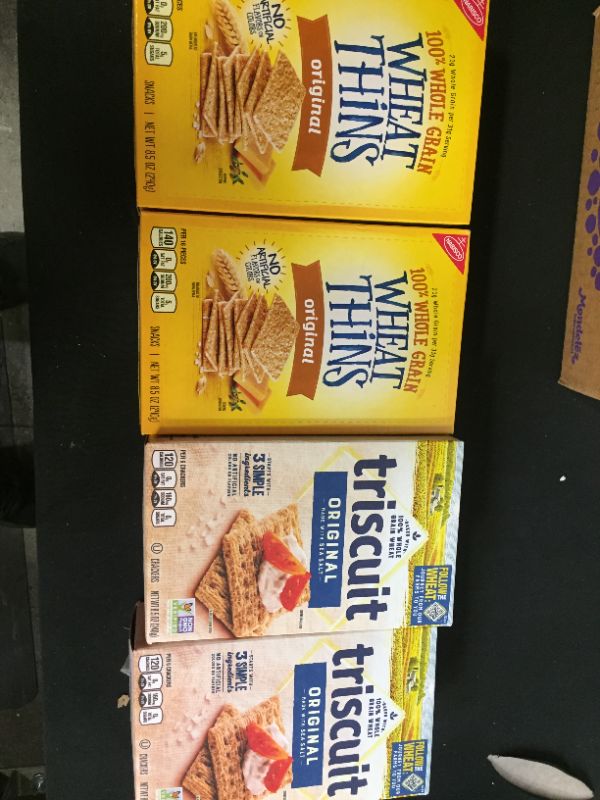 Photo 2 of 2 pack of Triscuit Original Crackers - 8.5oz and 2 pack of Wheat thins originals 