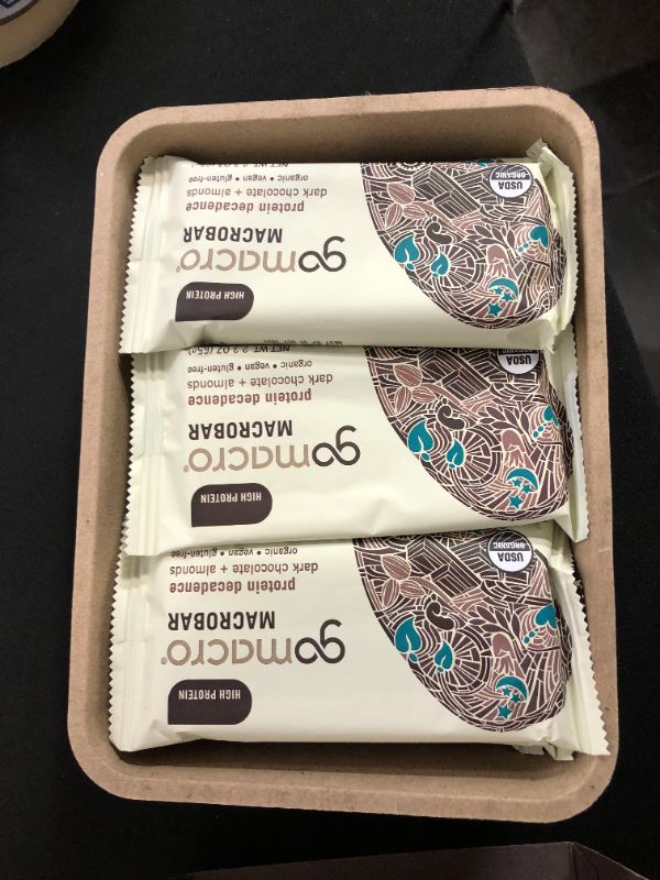Photo 2 of 12 pack of Gomacro Macrobar, Dark Chocolate + Almonds - 2.3 oz