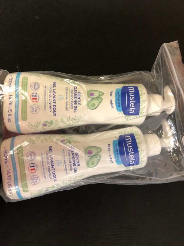 Photo 1 of 2 pack of Mustela Baby Gentle Cleansing Gel - Baby Hair & Body Wash - with Natural Avocado