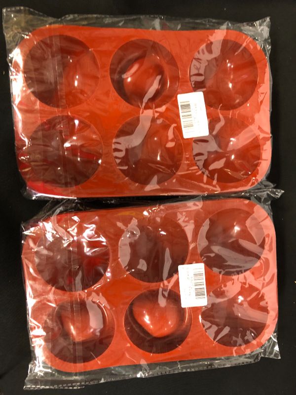 Photo 1 of 2 Pack 6 Holes Semi Sphere Silicone Mould 4 molds total