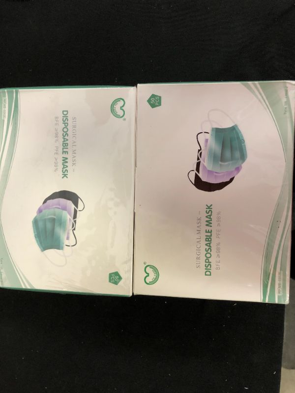 Photo 1 of 2 pack of 50 face masks 100 face masks total