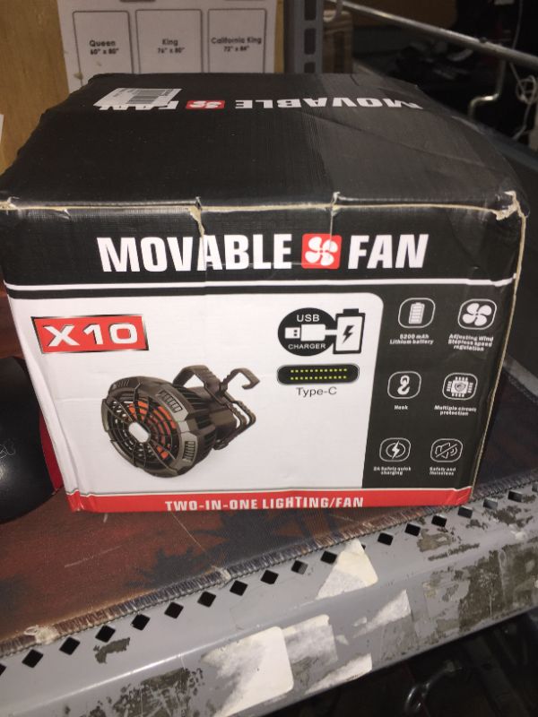 Photo 1 of 2 in 1 lighting fan movable fan