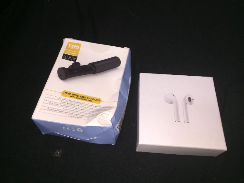 Photo 1 of 2 packs generic wireless bluetooth earbuds headphones