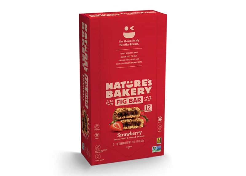 Photo 1 of 2pck - Nature's Bakery 100% Natural Fig Snack Bar, Strawberry, 2 Oz EXP10/26/2021