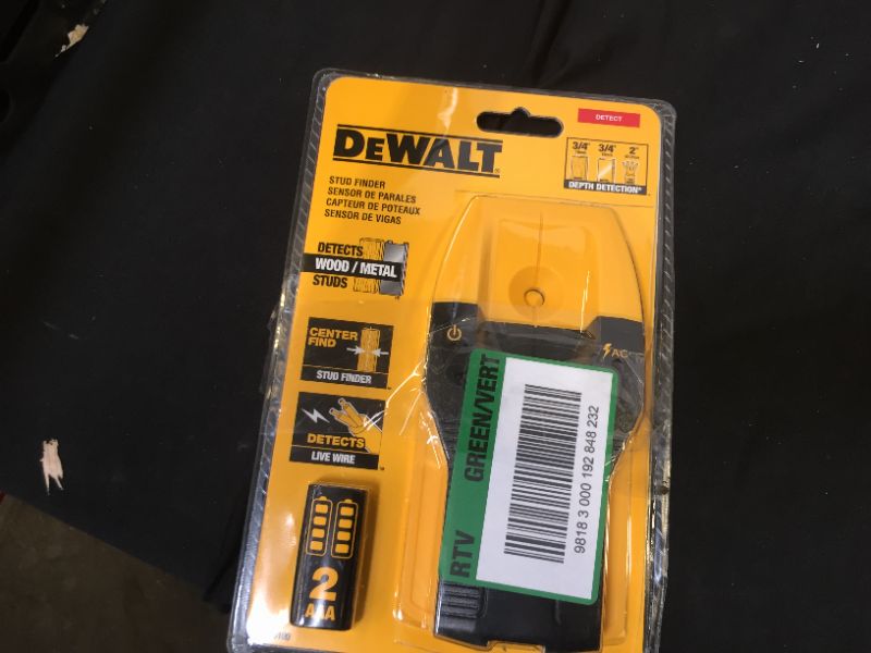 Photo 2 of DeWalt 6.3 in. L x 4.2 in. W Stud Finder 3/4 in. 1 pc.