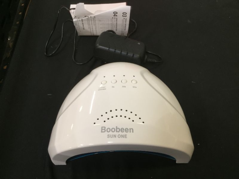 Photo 1 of boobeen led nail lamp 48w led dryer with 3 timers for gel based polish manicure pedicure