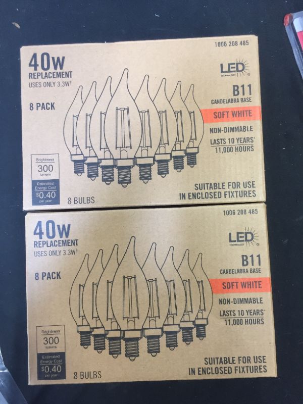 Photo 1 of 2pck - 40w Replacement LED Light Bulb SOFT WHITE 8pck