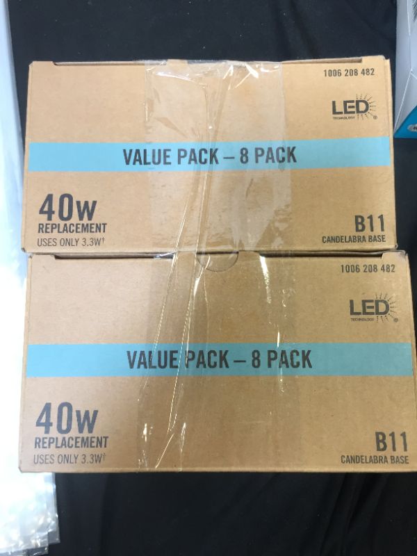Photo 2 of 2pck - 40w replacement led bulb b11 daylight 8 pack 