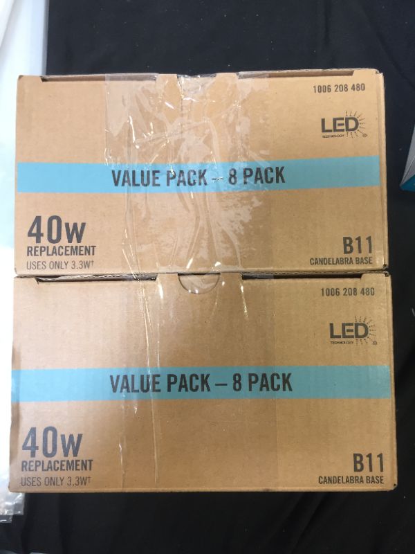 Photo 1 of 2pck - 40w replacement led bulb b11 daylight 8 pack 