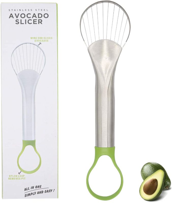Photo 1 of 3 pack - HuiYouHui Avocado Slicer,Avocado Pit Remover Cutter Peeler Well Made Stainless Steel Avocado Slicer and Pitter Tool