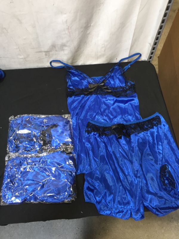 Photo 1 of 4pack - Womens US Large Blue Comfy 2pc Outfit