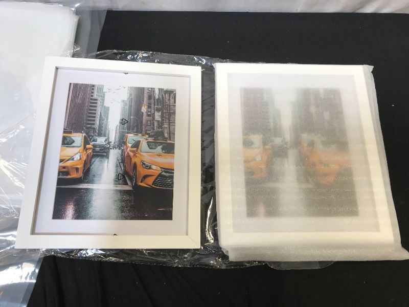 Photo 1 of 2 pack - 13.5in x 11.5in White Wood Picture Photograph Frame