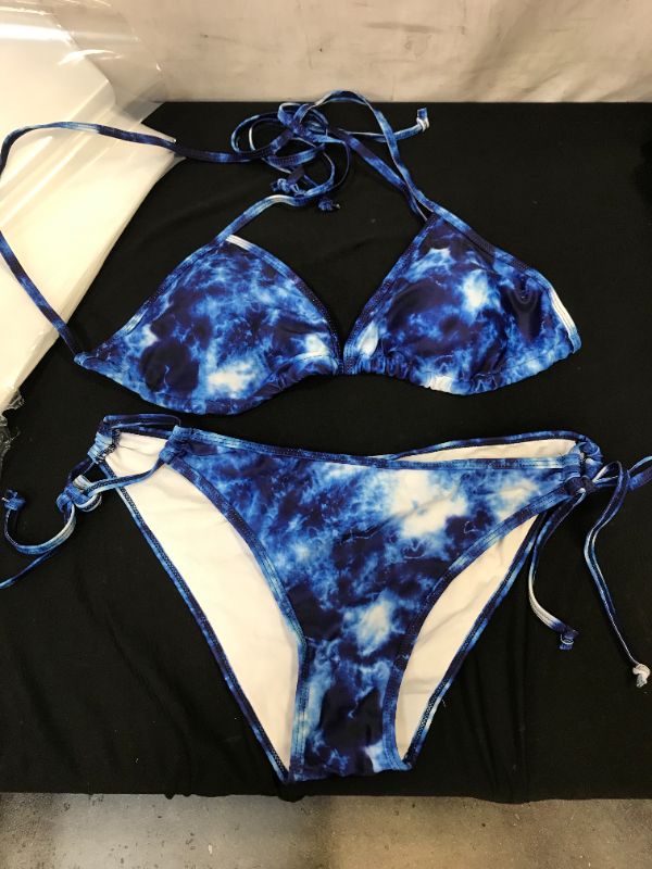 Photo 1 of 2pc Womens Swim Wear Size M/L US Blue 