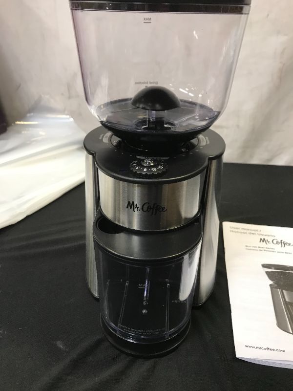 Photo 3 of Automatic Conical Burr Coffee Grinder- Big Capacity, Stainless Steel Electric Burr Mill Coffee Grinder with 12 Precise Grind Settings and Cup Selection for Home, Kitchen, Office
