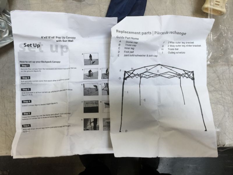 Photo 1 of ABC canopy unkown model TOP SECTION ONLY 