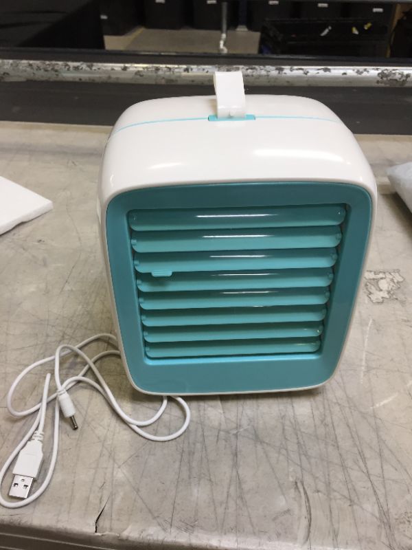 Photo 1 of Mini Air Conditioner Portable Air Cooler 200mL Water Tank Home Personal Space Cooler Fan USB Desktop Cooling Fans 2 Speed
