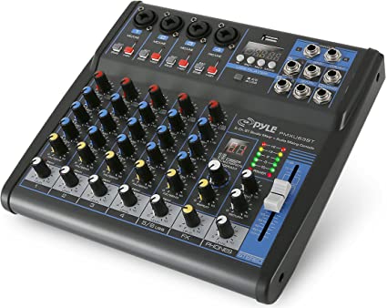 Photo 1 of Pyle Professional Audio Mixer Sound Board Console - Desk System Interface with 6 Channel, USB