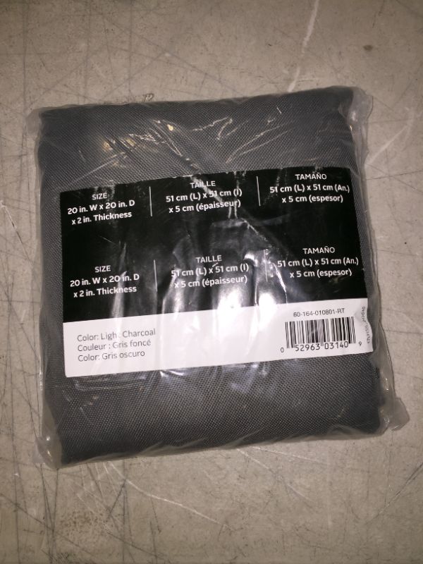 Photo 1 of Classic Accessories® 60-164-010801-RT - Montlake™ Light Charcoal Contoured Patio Chair Seat Cushion Cover cushion not included
