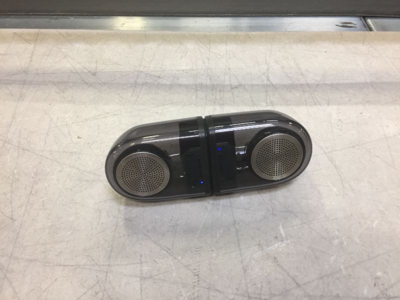 Photo 1 of Dual Portable IPX4 Waterproof Bluetooth Speakers with Wireless Stereo Pairing, Stereo Bluetooth Speaker Pair/Set, 12W Powerful Sound & Bass, AUX Input, Shockproof Carrying Case
