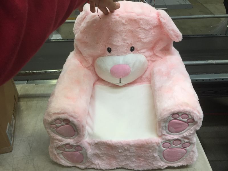 Photo 1 of Animal Adventure | Sweet Seats | Pink Bear Children's Plush Chair ,Large/14" x 19" x 20"
