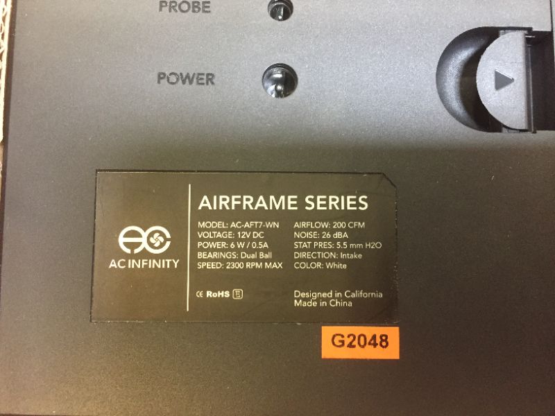 Photo 1 of AIRFRAME T7-N WHITE, AV EQUIPMENT CLOSET AND ROOM FAN SYSTEM 17", INTAKE
