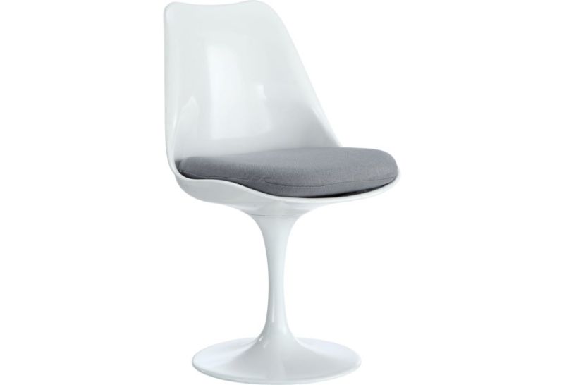 Photo 1 of Modway Lippa Dining Metal Side Chair In White
