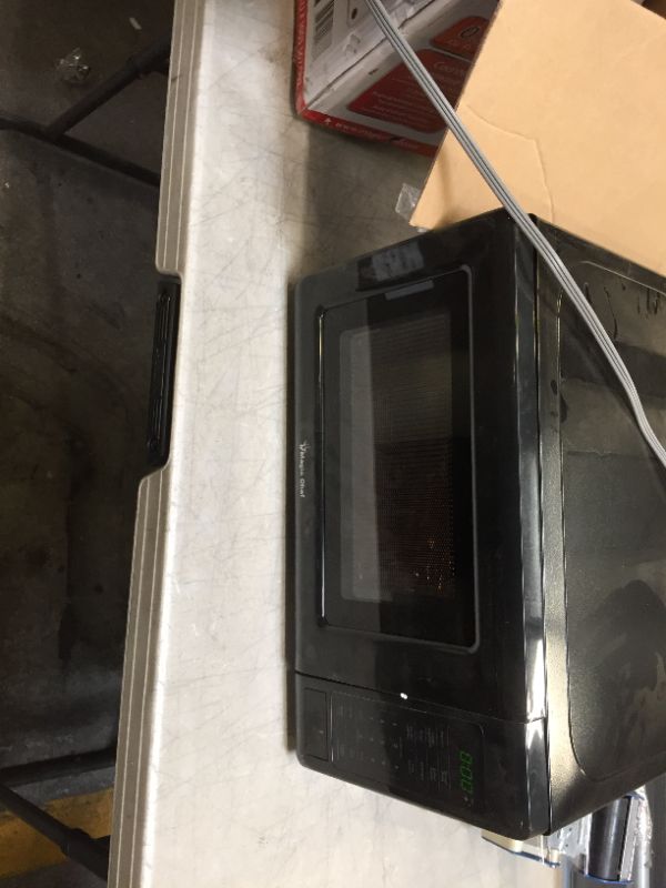 Photo 3 of 0.7 cu. ft. Countertop Microwave in Black with Gray Cavity
