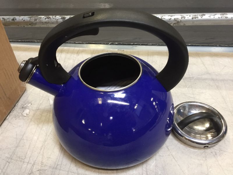 Photo 1 of blue tea pot 