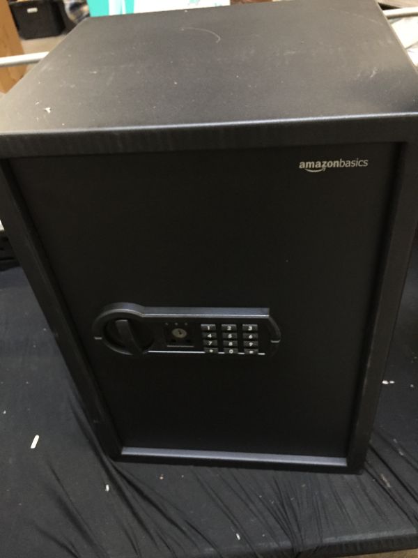 Photo 2 of Amazon Basics Steel Home Security Safe with Programmable Keypad - Secure Documents