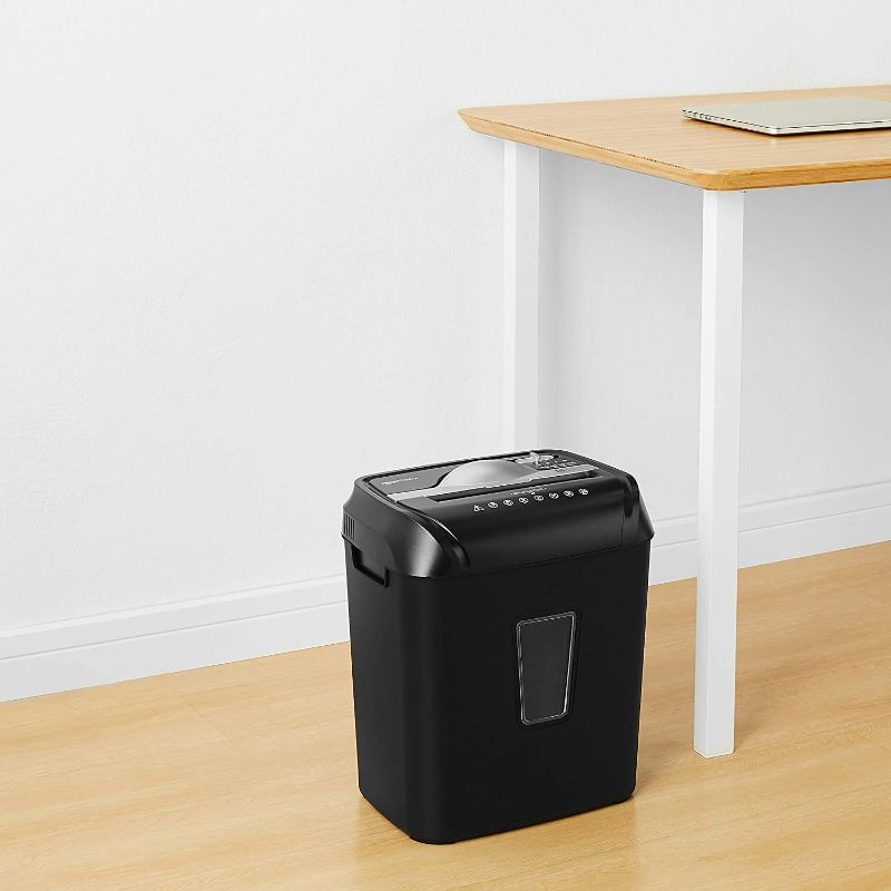 Photo 1 of AmazonBasics 12-Sheet Cross-Cut Paper and Credit Card Home Office Shredder & Legal/Wide Ruled 8-1/2 by 11-3/4 