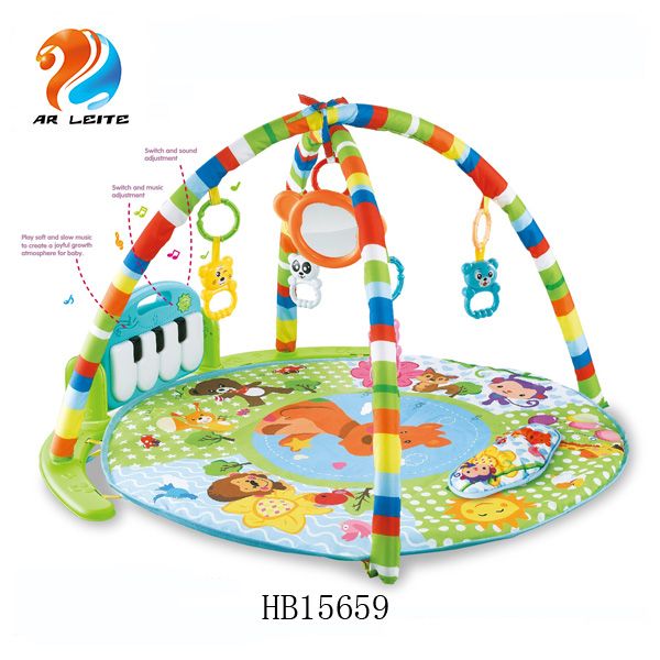 Photo 1 of 3-in-1 Baby Light Musical Gym Play Mat Lay & Play Fitness Fun Piano