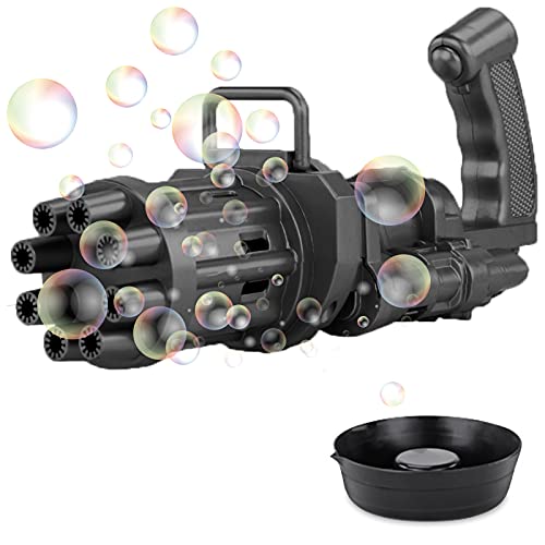 Photo 1 of  Bubble Gun Blower w/ 8-Hole Automatic Electric Bubble Maker For Kids & Party Toys 2 Pack 