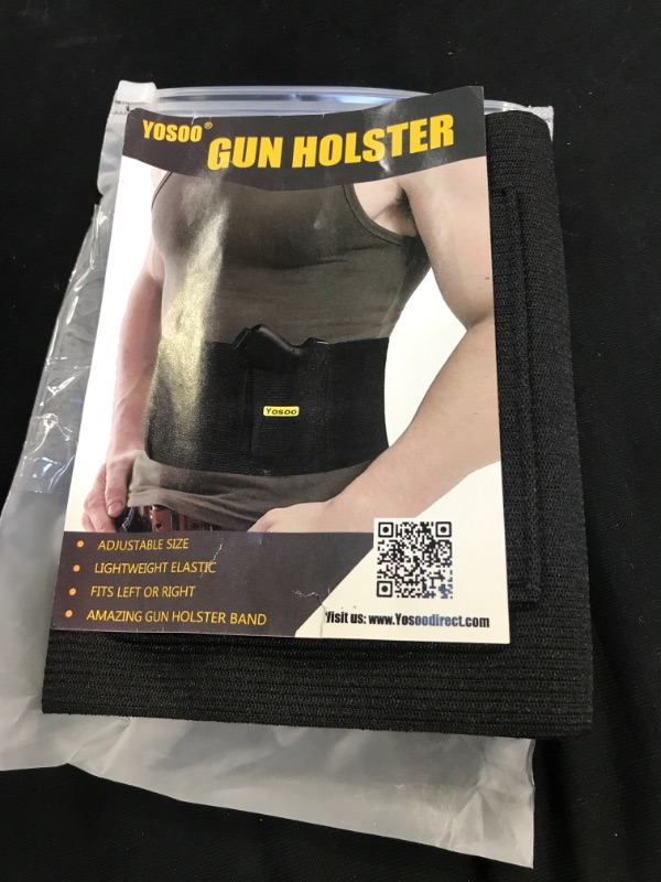 Photo 2 of Yosoo Belly Band Holster for Concealed Carry Elastic Waist Band Hand Gun Holder with Magazine Pouch for Men Women