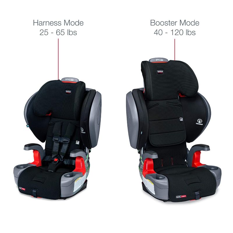 Photo 1 of Britax Grow with You ClickTight Plus Harness-2-Booster Car Seat, Jet Safewash Fabric