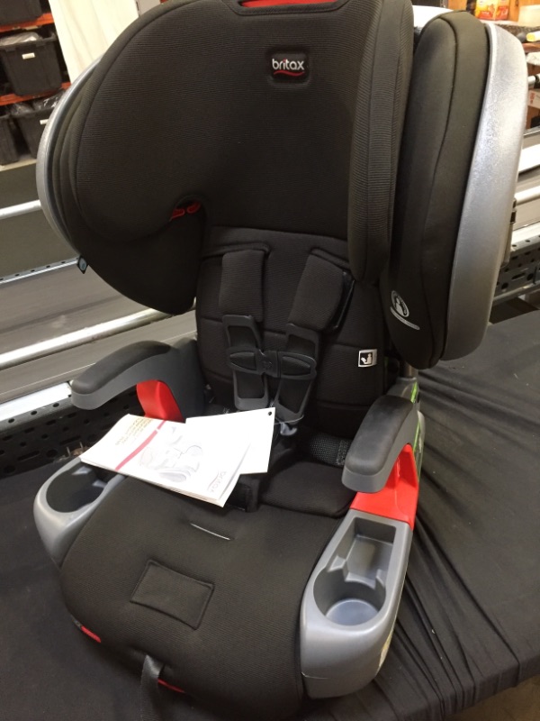 Photo 2 of Britax Grow with You ClickTight Plus Harness-2-Booster Car Seat, Jet Safewash Fabric