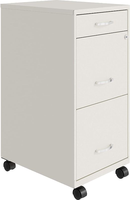 Photo 1 of 
Lorell SOHO Box Mobile File Cabinet, 26.5 x 14.3 x 18 inches, White