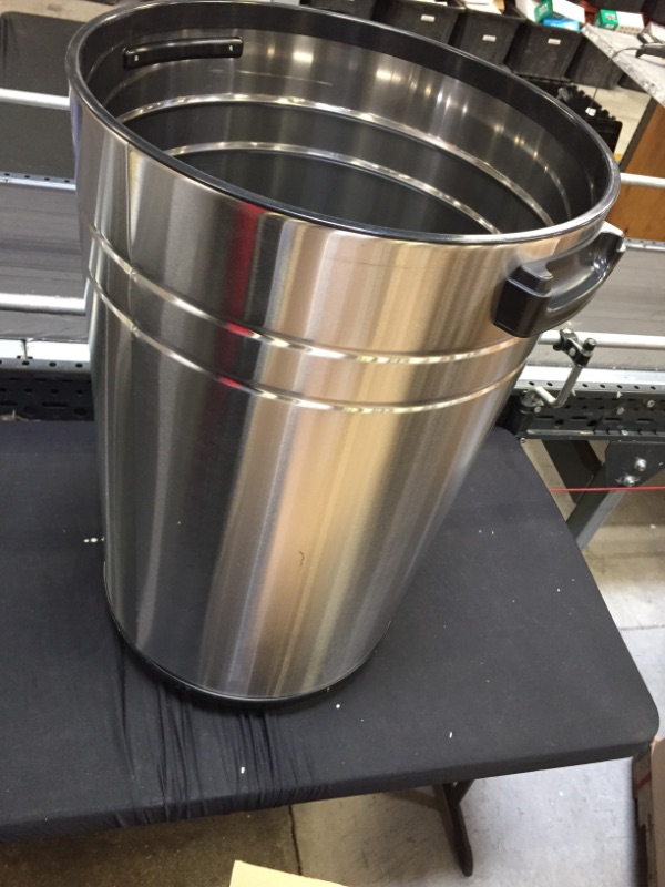 Photo 1 of 
iTouchless 23 Gallon Touchless Sensor Trash Can with Odor Control System & Wheels, 87 Liter Commercial Size Automatic Garbage Bin, Brushed Stainless Steel 